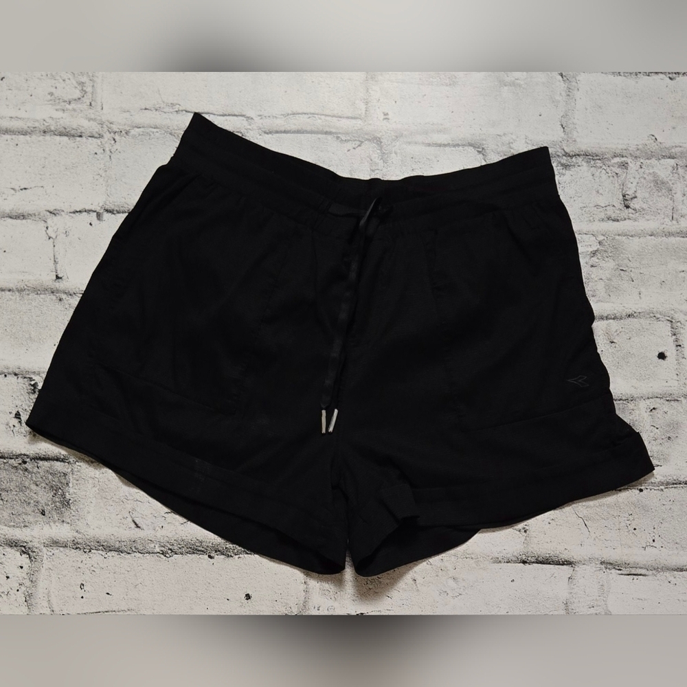 Diadora Black Athletic Shorts Lightweight Athleisure Lounge Size Large